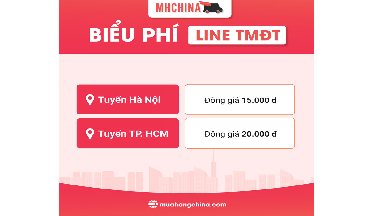 Bảng giá line TMĐT
